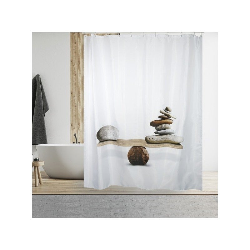 Cortina de ducha poliéster spirit 180x200cm multicolor msv