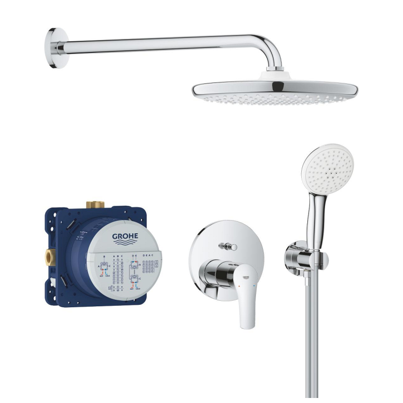Mitigeur Douche Grohe Eurosmart Cyprum Or Rose Robinetterie Murale Salle De Bain