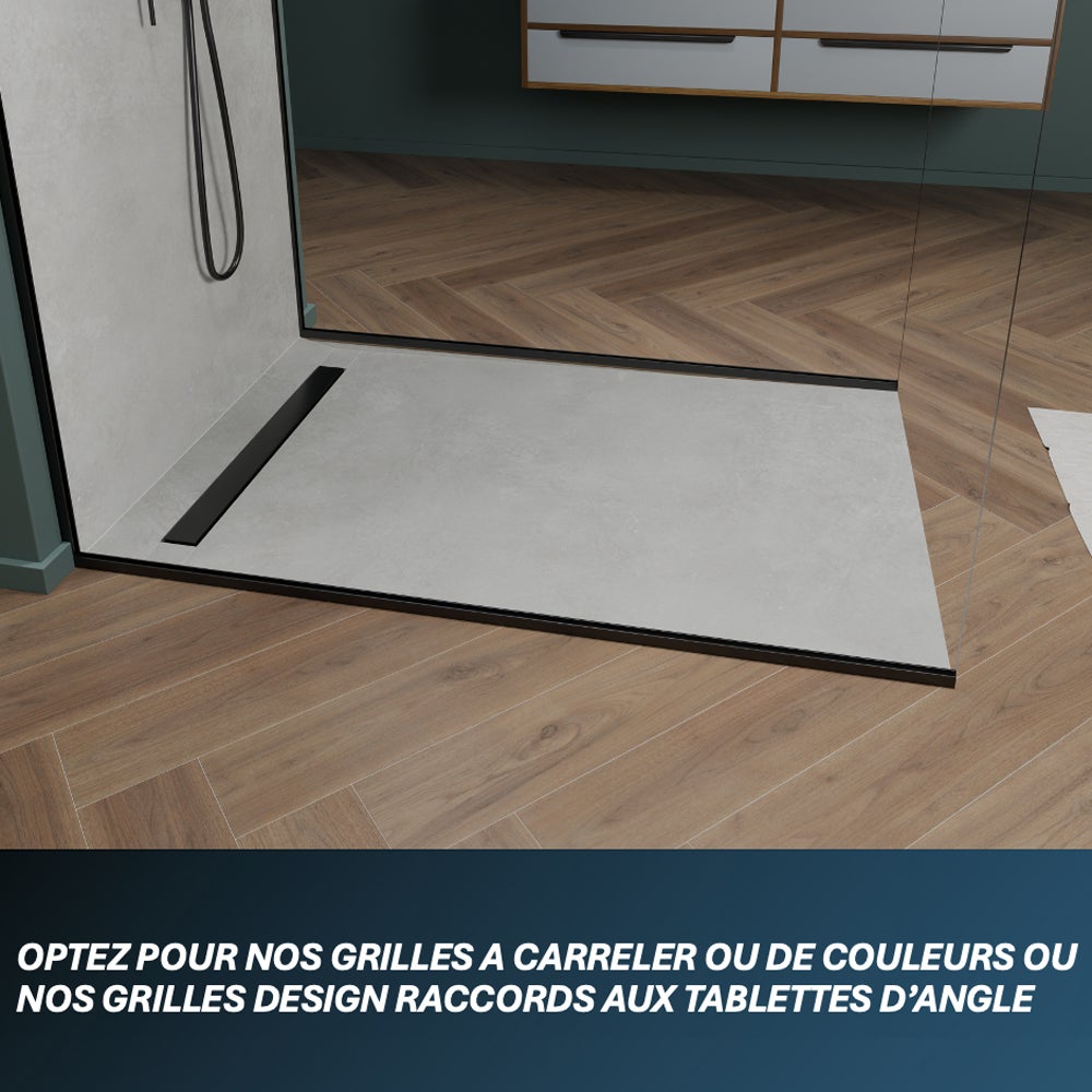 Receveur de douche à carreler monopente 150 x 100 cm - 3