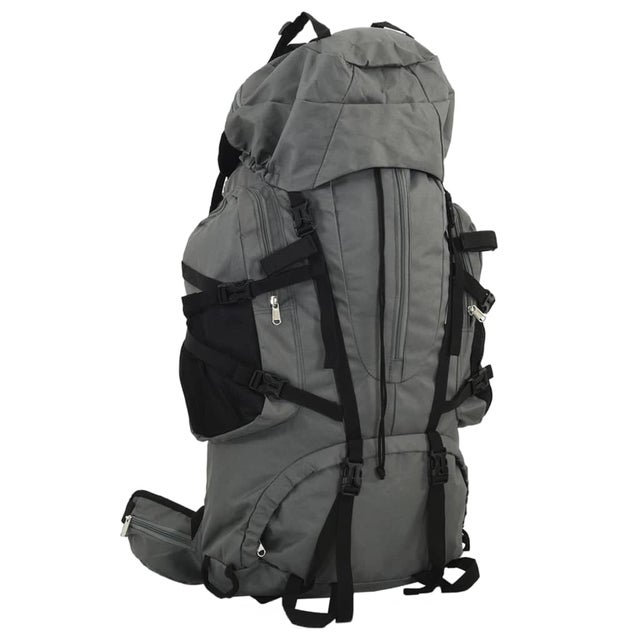 Plecak turystyczny, szary, 100 L, tkanina Oxford vidaXL