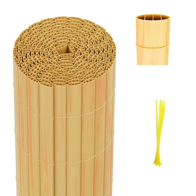Canisse en PVC Brise Vue résistant,pour le jardin, Balcon ou terrasse,Bambou ,160 x 400 cm | Leroy Merlin Canisse en PVC Brise Vue résistant,pour le jardin, Balcon ou terrasse,Bambou ,160 x 400 cm | Leroy Merlin
