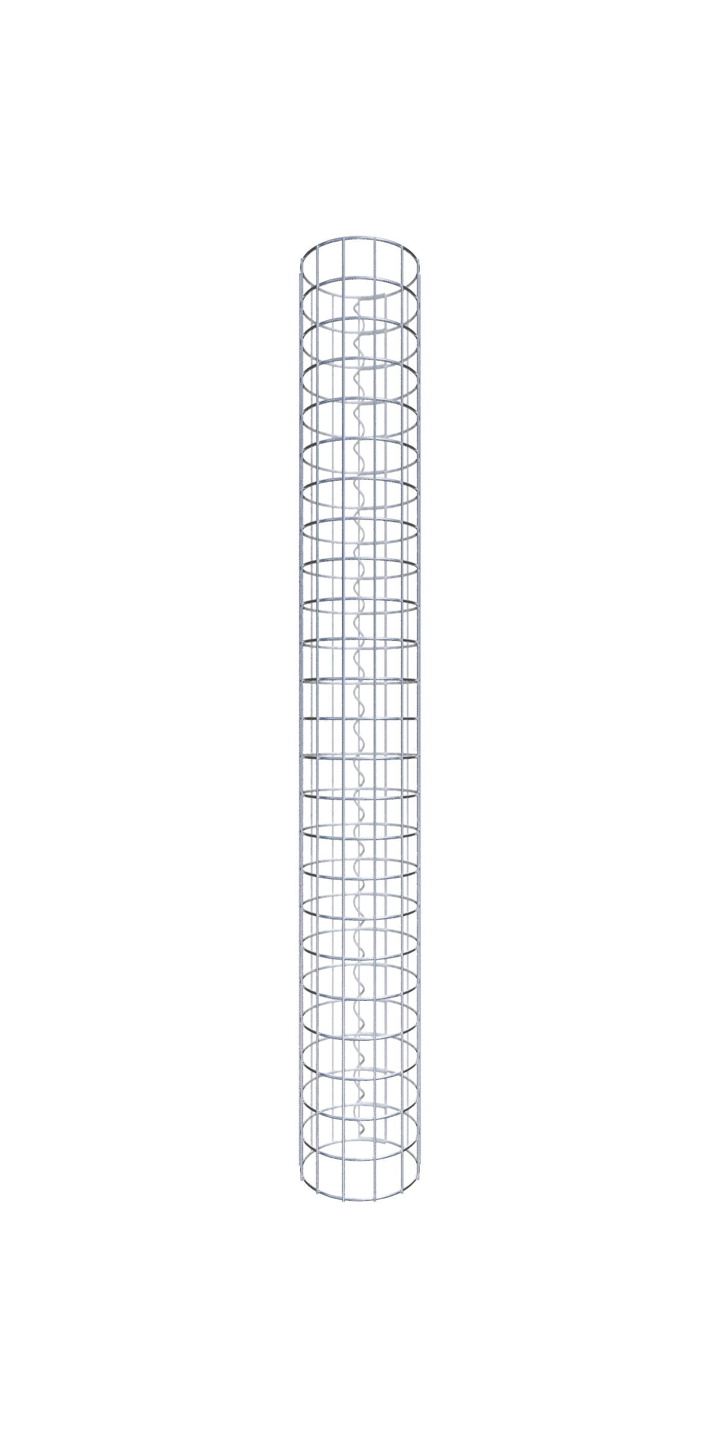 Kolumna gabionowa średnica 22 cm MW 5 x 5 cm okrągła - wysokość: 120 cm