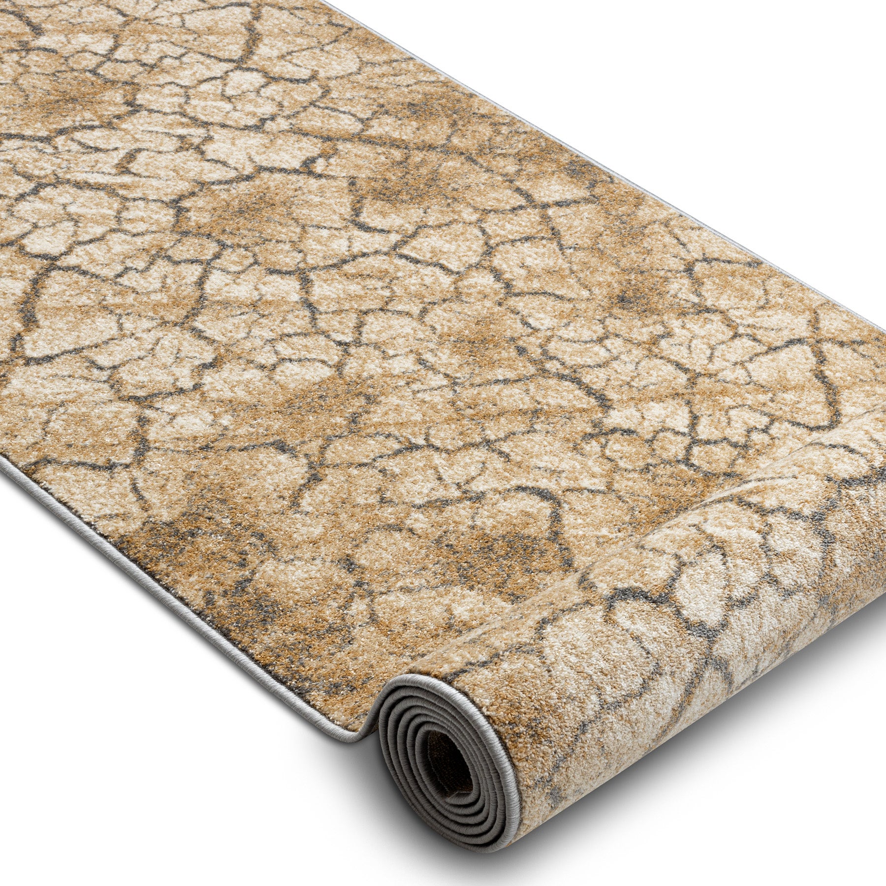 Passatoia KARMEL Terra terra screpolata caramello grigio 70 cm 70x610 cm - 2