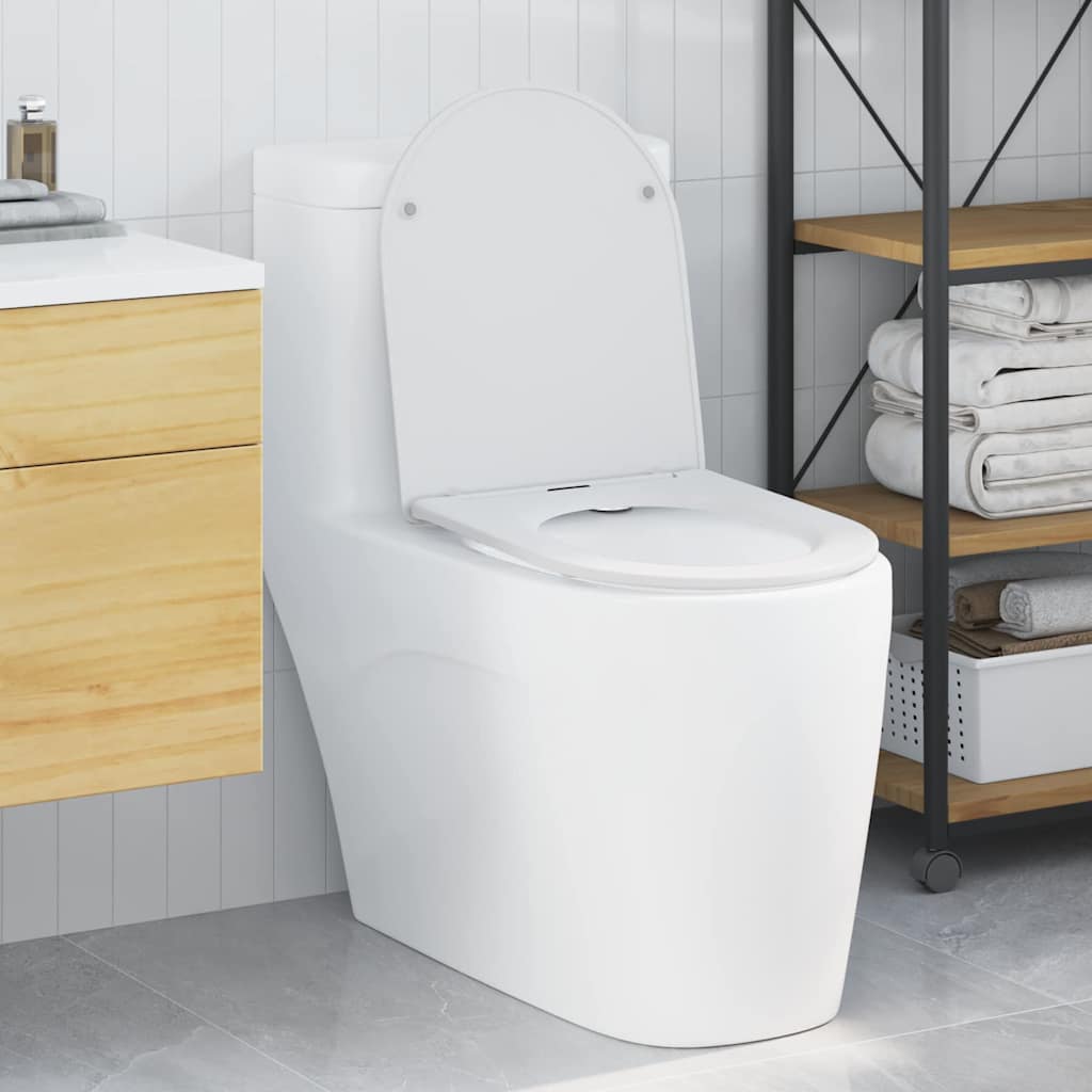 Asiento de WC 47 x 36 x 3,4 cm Duroplast vidaXL | Leroy Merlin