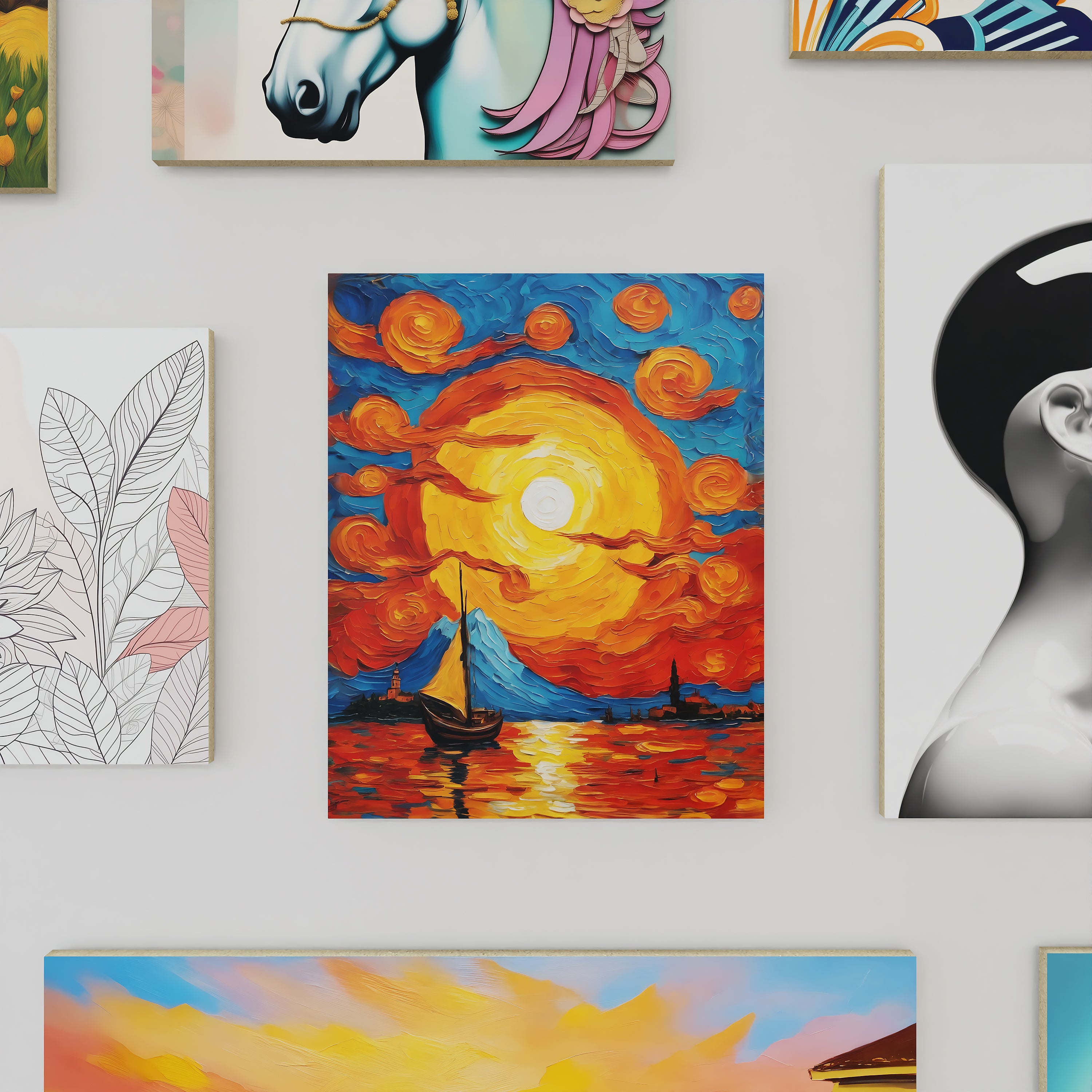 Tableau déco en bois Great Artists Reimagine Famous Artworks #5 20x25 cm - 3