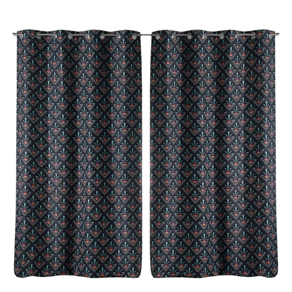RIDEAU - DOUBLE RIDEAUX Lot de 2 Rideaux Voilages à Œillets - Dégradé