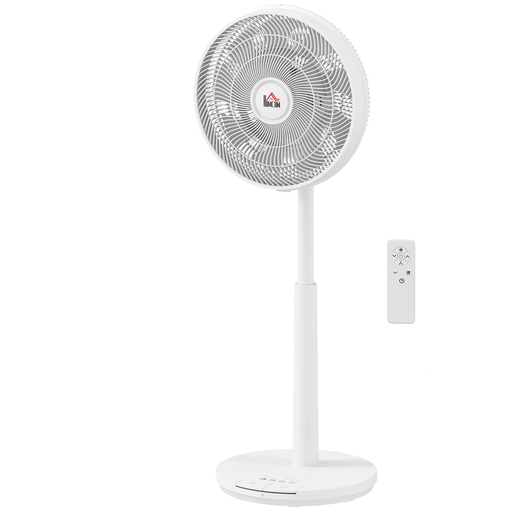 Ventilador, aire acondicionado, 3 modos, pantalla led, giratorio, plástico, blanco
