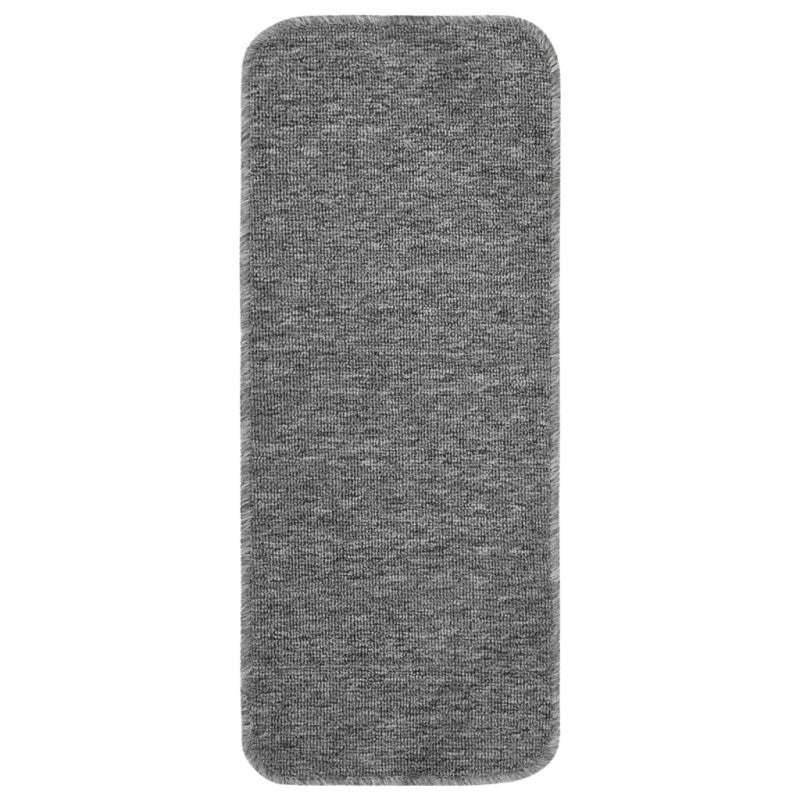 Tapis d escalier antidérapants 15pcs 60x25cm Gris Rectangulaire - 2