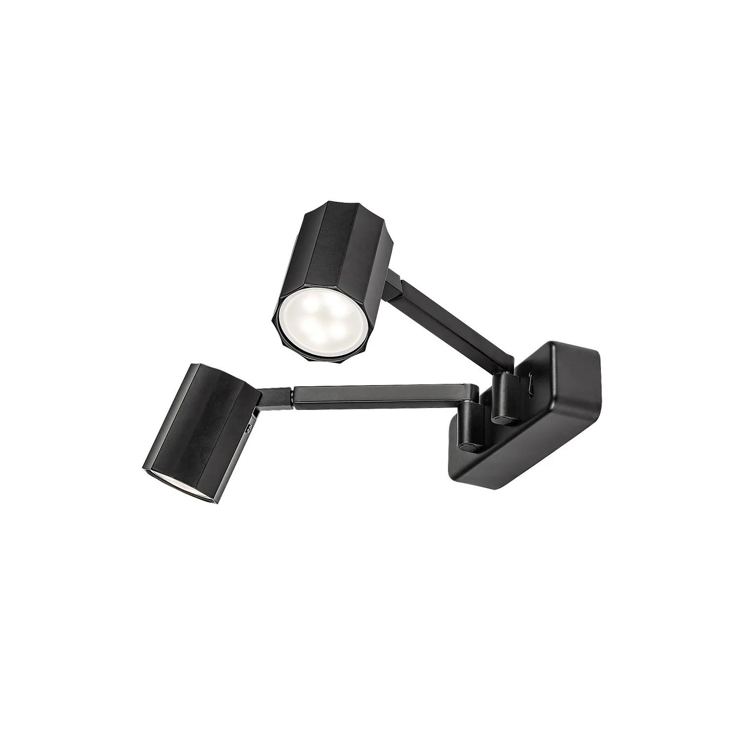 Kinkiet nad lustro KARTER czarny matowy 2xGU10x5W aluminium wym:7,5x44x12,5cm IP20 Rabalux