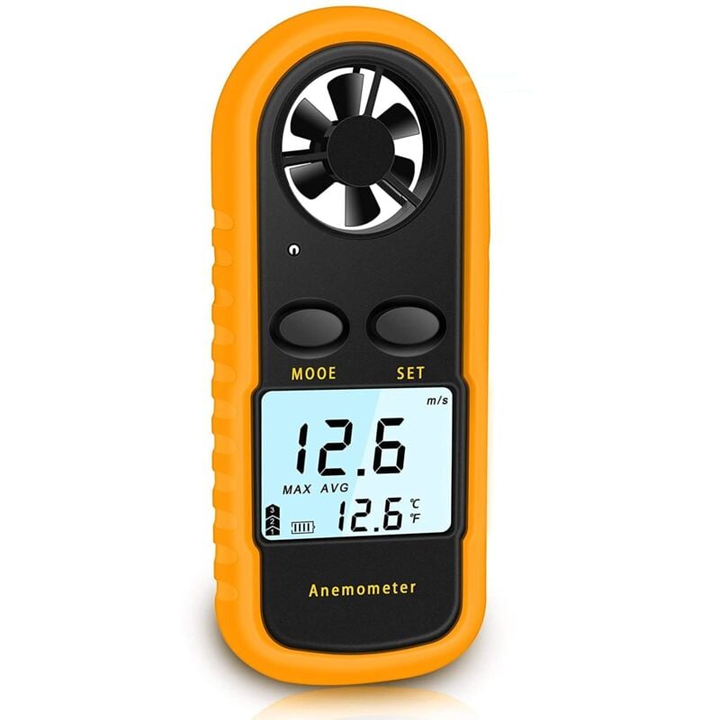 Cyfrowy Anemometr LCD Miernik Prędkości Wiatru Telefon Komórkowy Przepływ Powietrza Prędkości Termometr Urządzenie do Puszczania Lotnictwa Żeglarstwa