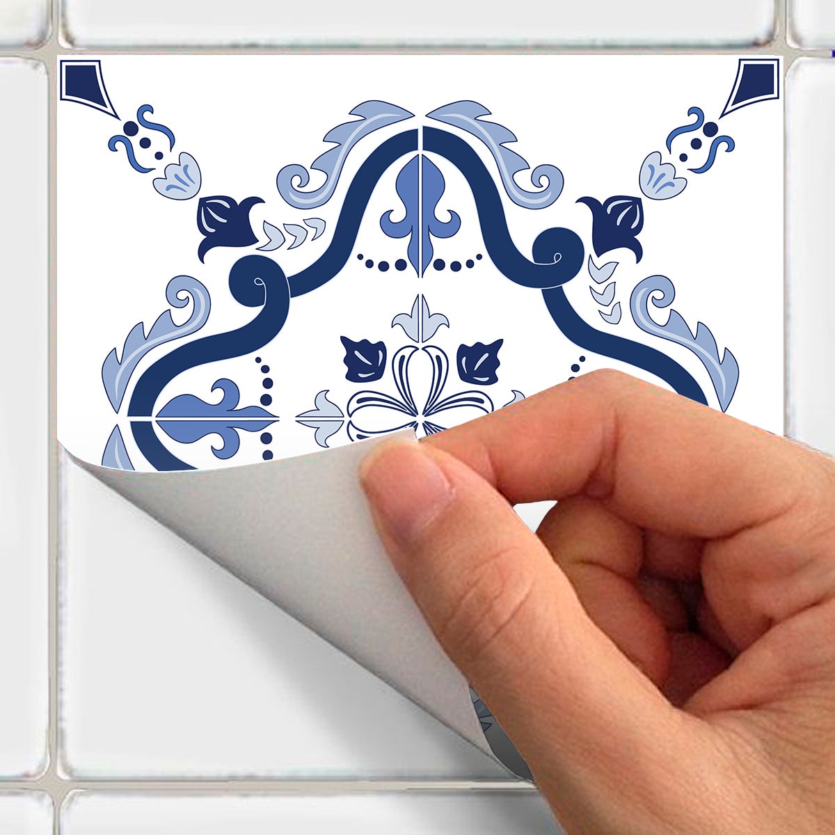 24 adesivi piastrelle di cemento azulejos Loicia - Sticker adesivo - adesivi murali - 24stickers15x15cm - 4