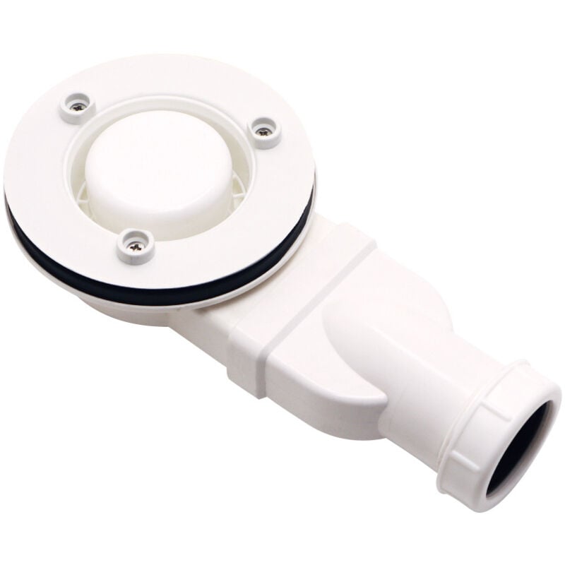 Bonde de douche extra-plate, Diam.90 mm Drain de sol plat en plastique pour salle de douche, déodorant, style européen - 3