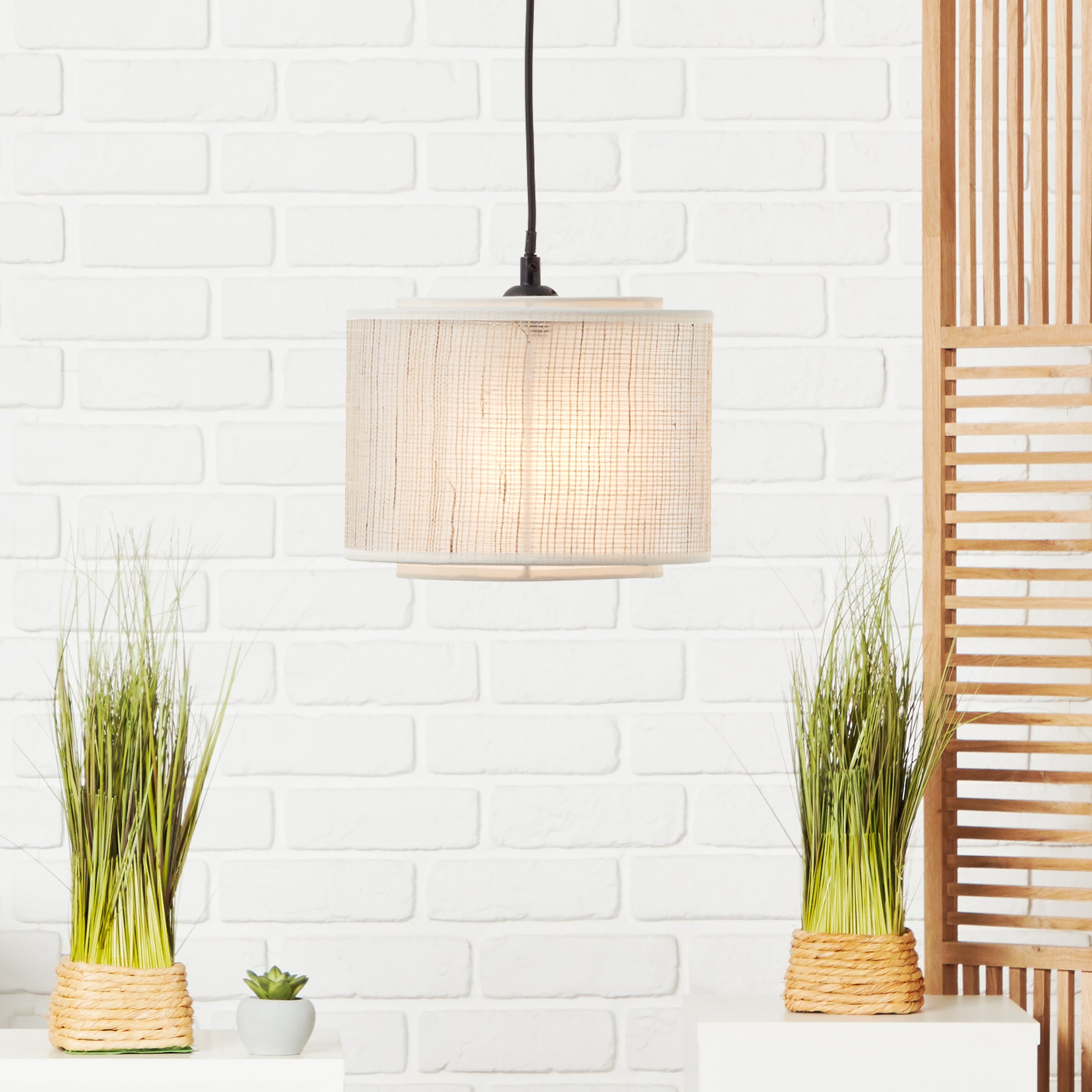 Brilliant Lamp Palmero LED lampa sufitowa 46,5 cm z czarnym metalowym wentylatorem czarny 40 W LED zintegrowany - 6