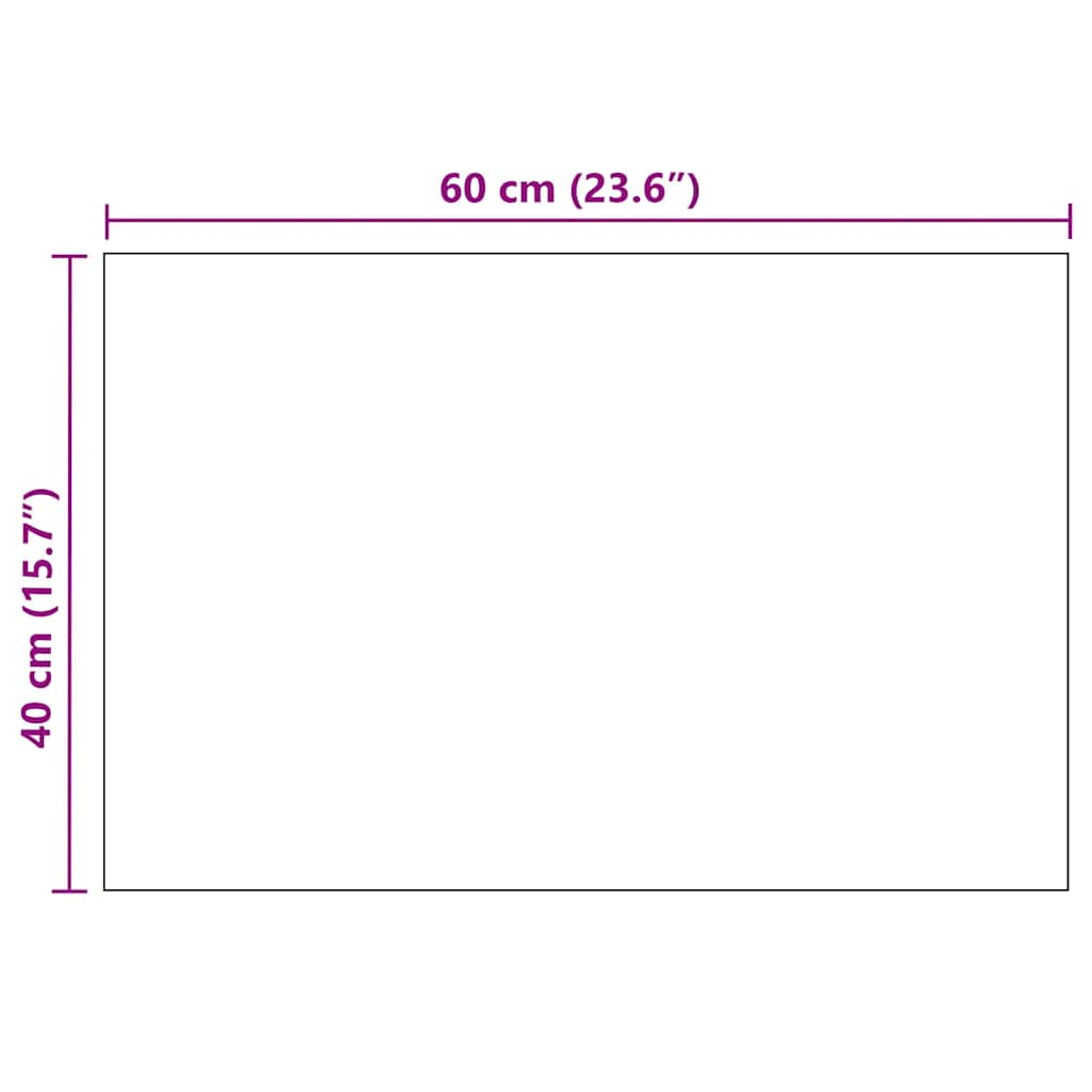 Espelho de parede retangular de vidro 60x40 cm- COMFORTXL - 8