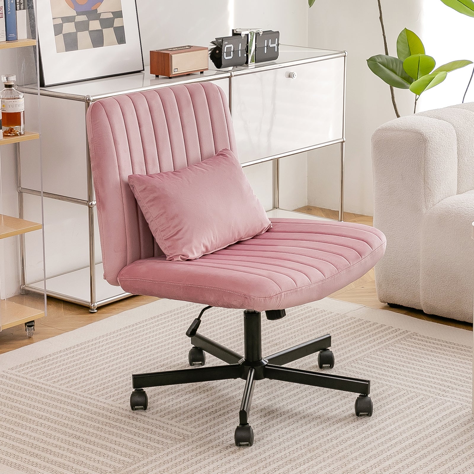 Scaun de birou modern home office - scaun pivotant reglabil pe inaltime ...