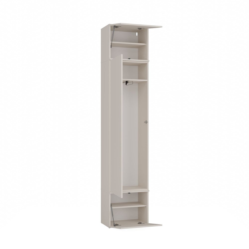 HAGA - Armoire d'entrée ou couloir à 3 portes – Garde-robe - beige cachemire - 2