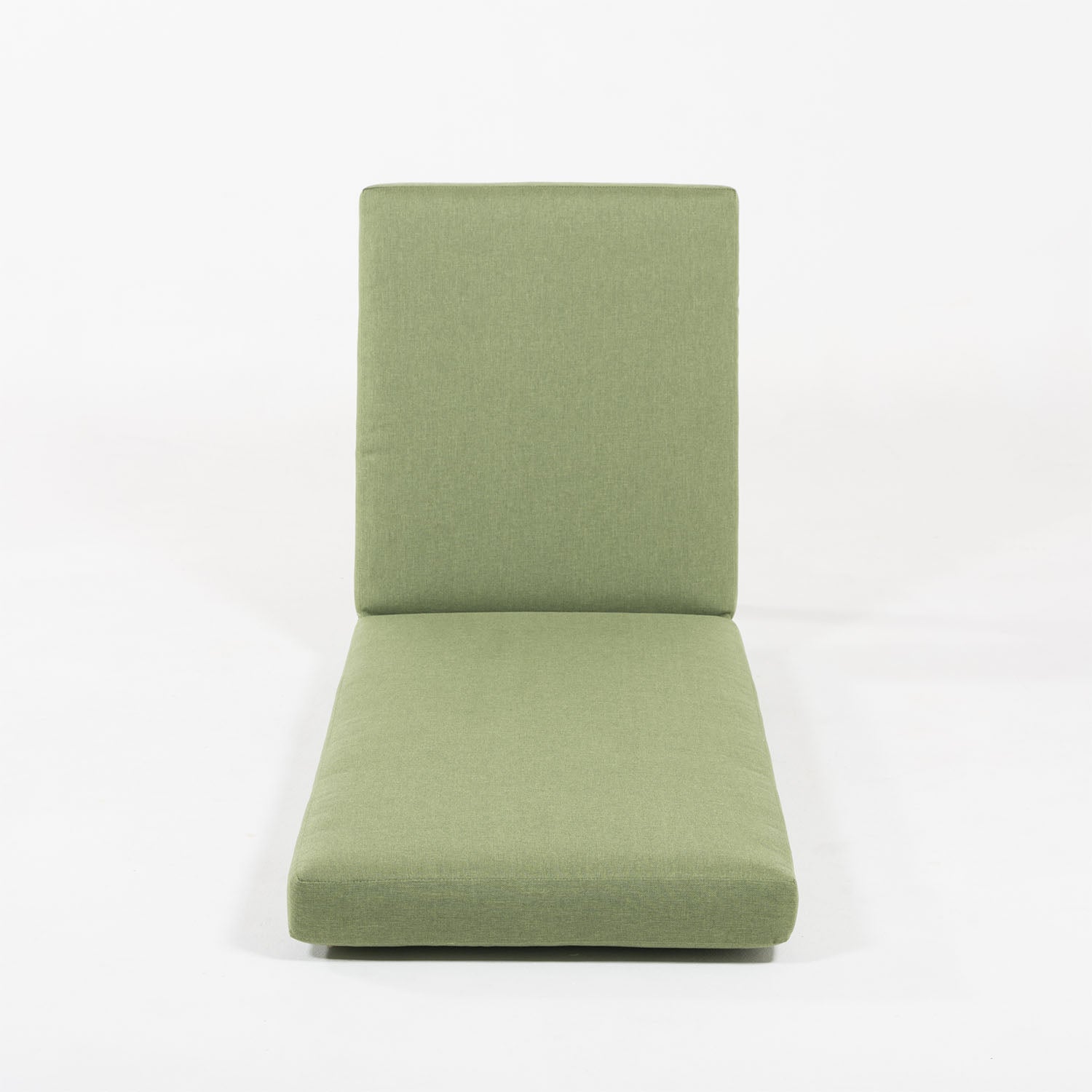 Cojín repelente al agua para exterior en poliéster verde 200 g 69+121x60x10 cm - 8