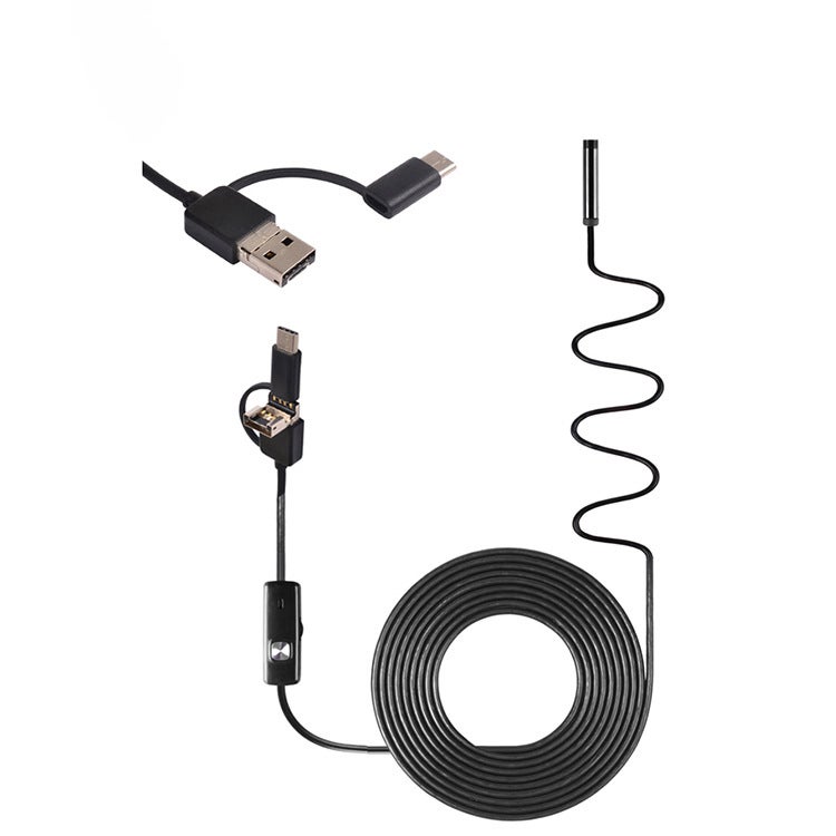 Ennovor Endoscopio, Telecamera Ispezione Tubi 360° Rotabile, Telecamera Endoscopica HD 1080P con 8 LED, Schermo