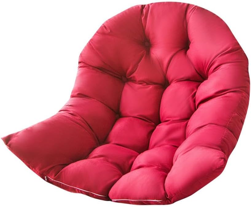Balançoire Suspendue Panier Coussin, Hanging Egg Chair Hammock Tapis Chaise Siège Amorti Fauteuil Coussin Déhoussable pour Patio Jardin - 5