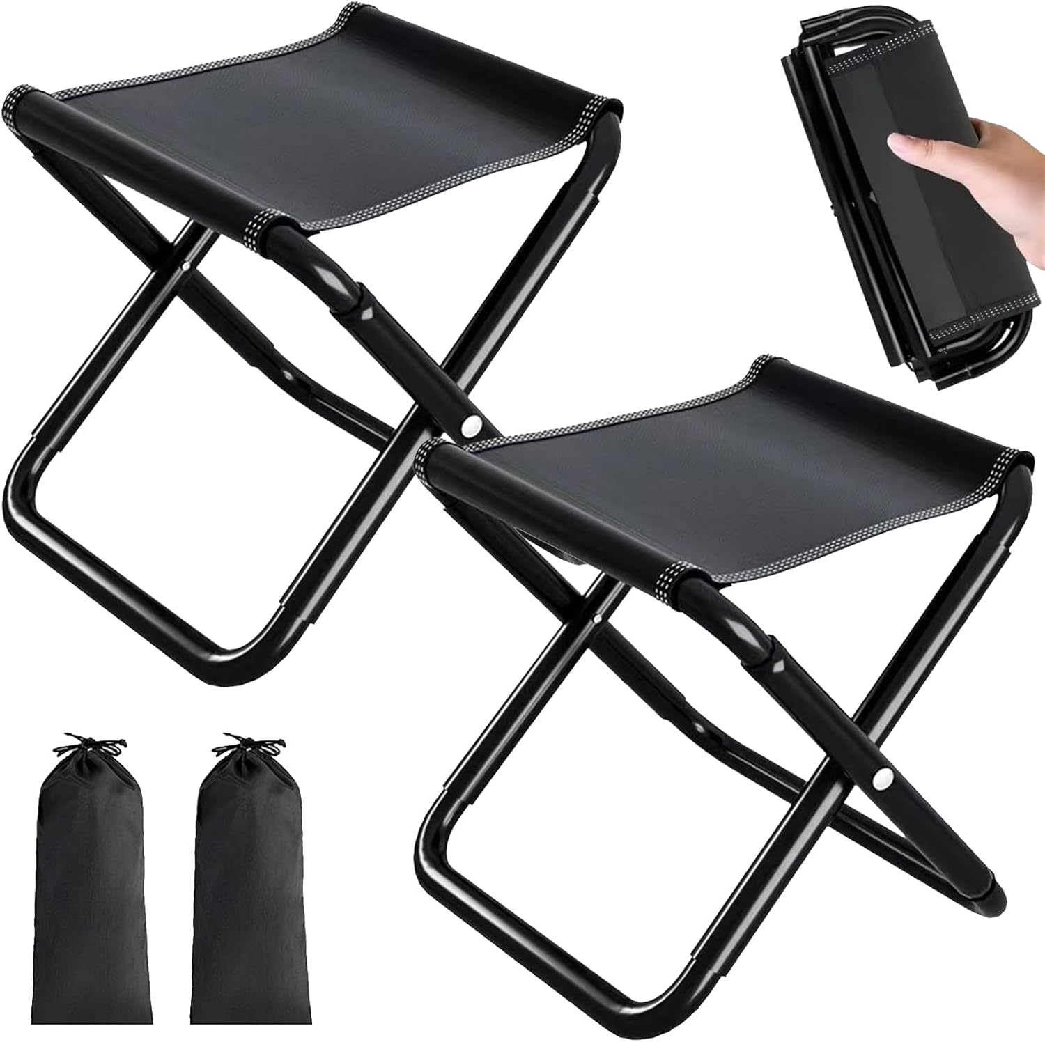 Tabourets Pliants À Trépied,Petit Siège De Camping Pliable - Mini Tabourets D'Extérieur Chaises Tabourets Pliants À Trépied,Petit Siège De Camping Pliable - Mini Tabourets D'Extérieur Chaises