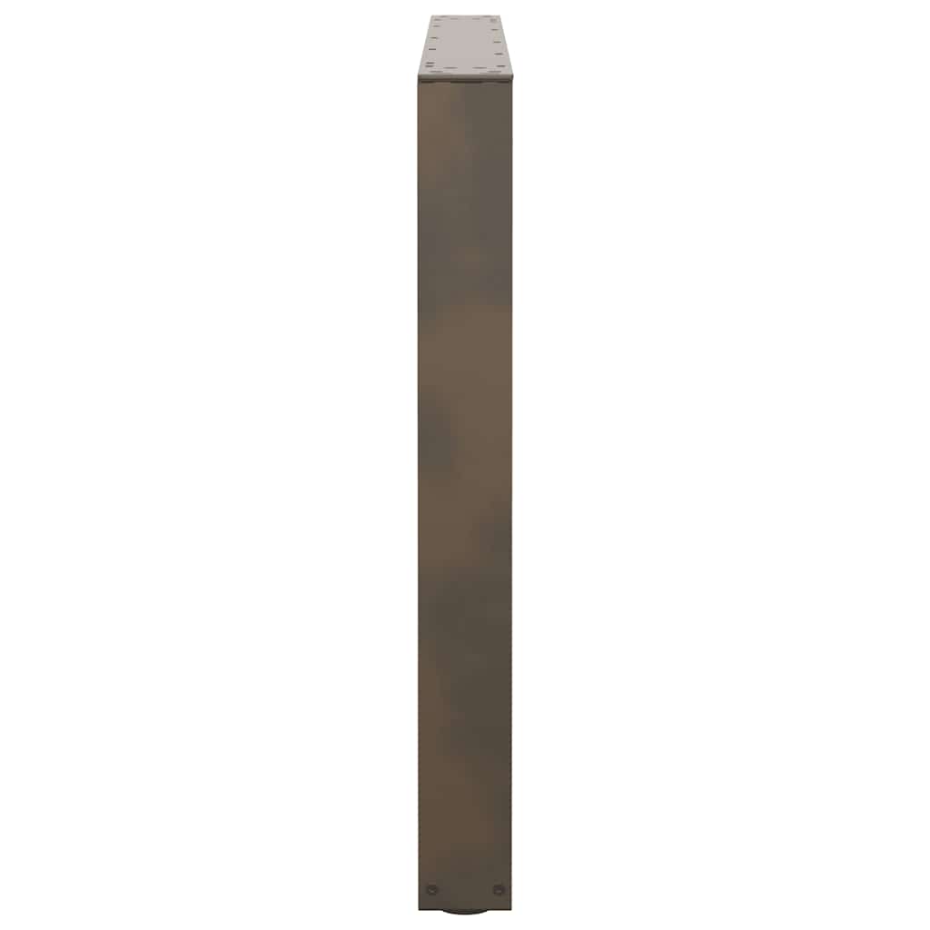 Maison Exclusive - Pieds de table à manger en forme de V, 3 pièces, acier l, 100 x (72-73,3) cm - 6