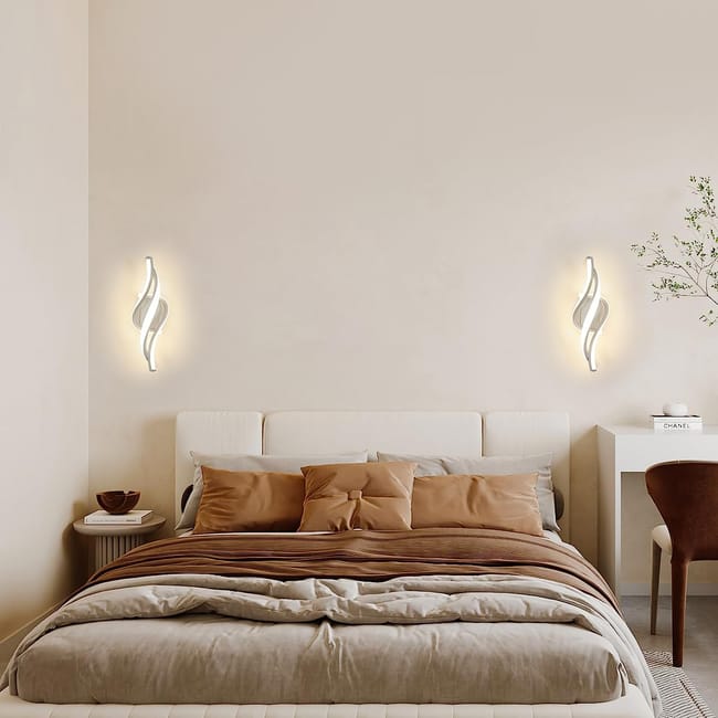 Applique Da Parete LED Goeco - 20W, Luce Calda, Design Moderno Per Interni - Foto 5