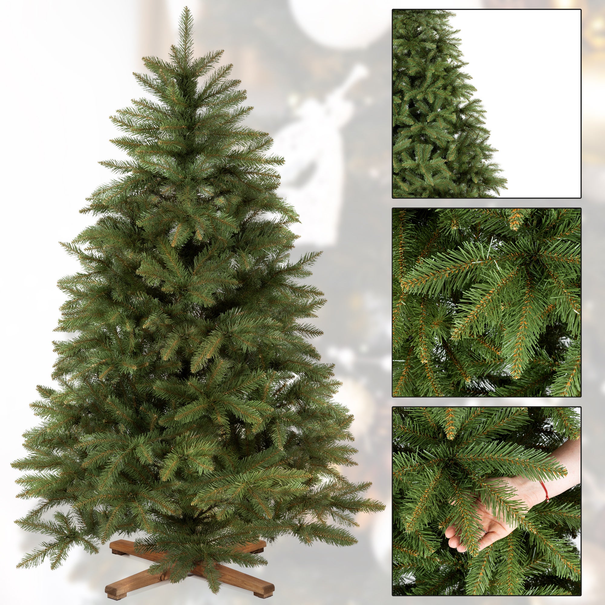 Choinka sztuczna Premium Royal Trees 180 cm świerk kaukaski z stojakiem, drzewko - 2