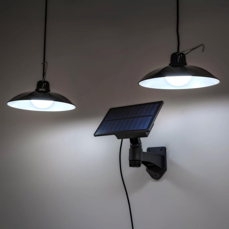 Lampa Solarna Lumiled LED Żyrandol Wisząca Ogrodowa Sufitowa z Pilotem Panel 1 szt.