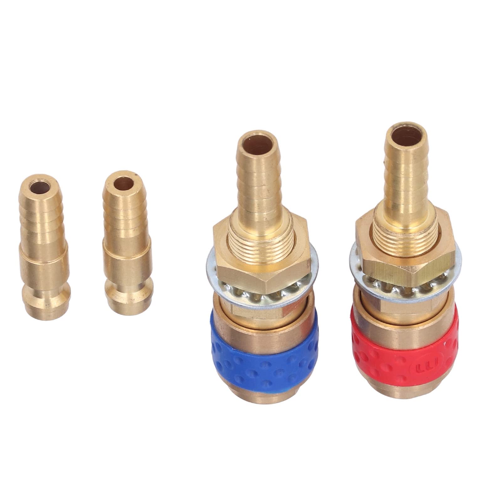 Connettore Rapido Ottone Per TIG Gas/Acqua – 6 Pezzi – Per Modelli 12/18/20/27 – Diametro 8mm