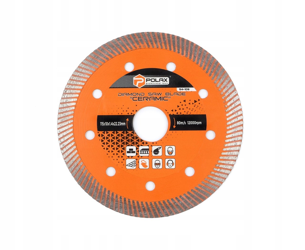 Tarcza diamentowa do cięcia płytek Ceramic 115x10x1.4x22.23mm Polax
