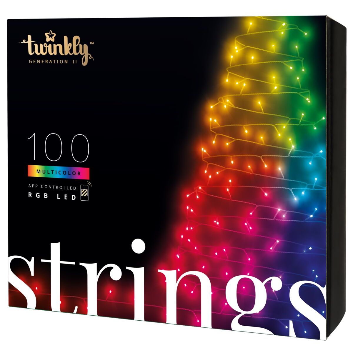 Twinkly Stringhe Tws Stp Beu Luci Intelligenti Per Albero Di Natale Led Rgb M