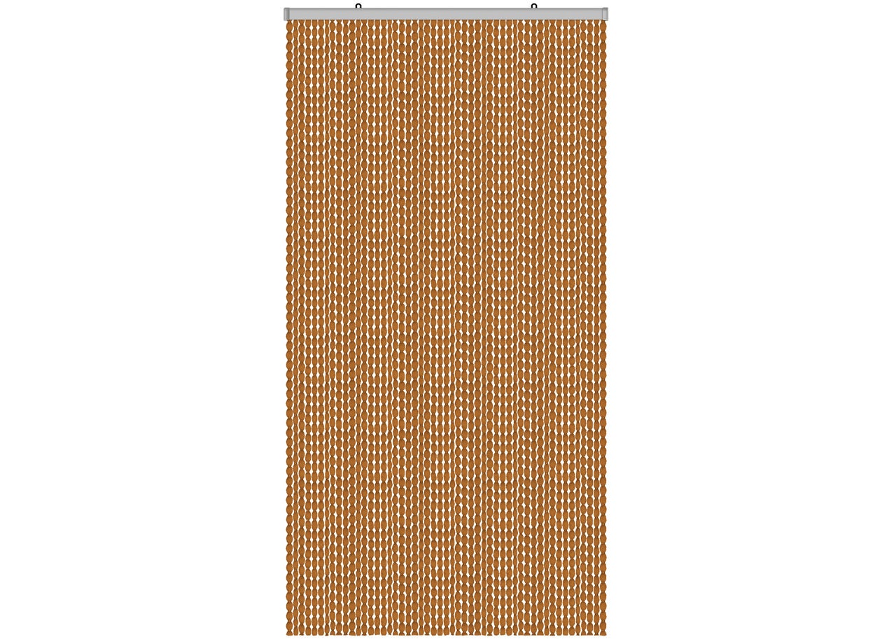 BIANCHERIAWEB Rideau Anti-Mouches Multi-Cordes 140 X 290 Cm Beige - Protection Porte Fenêtre