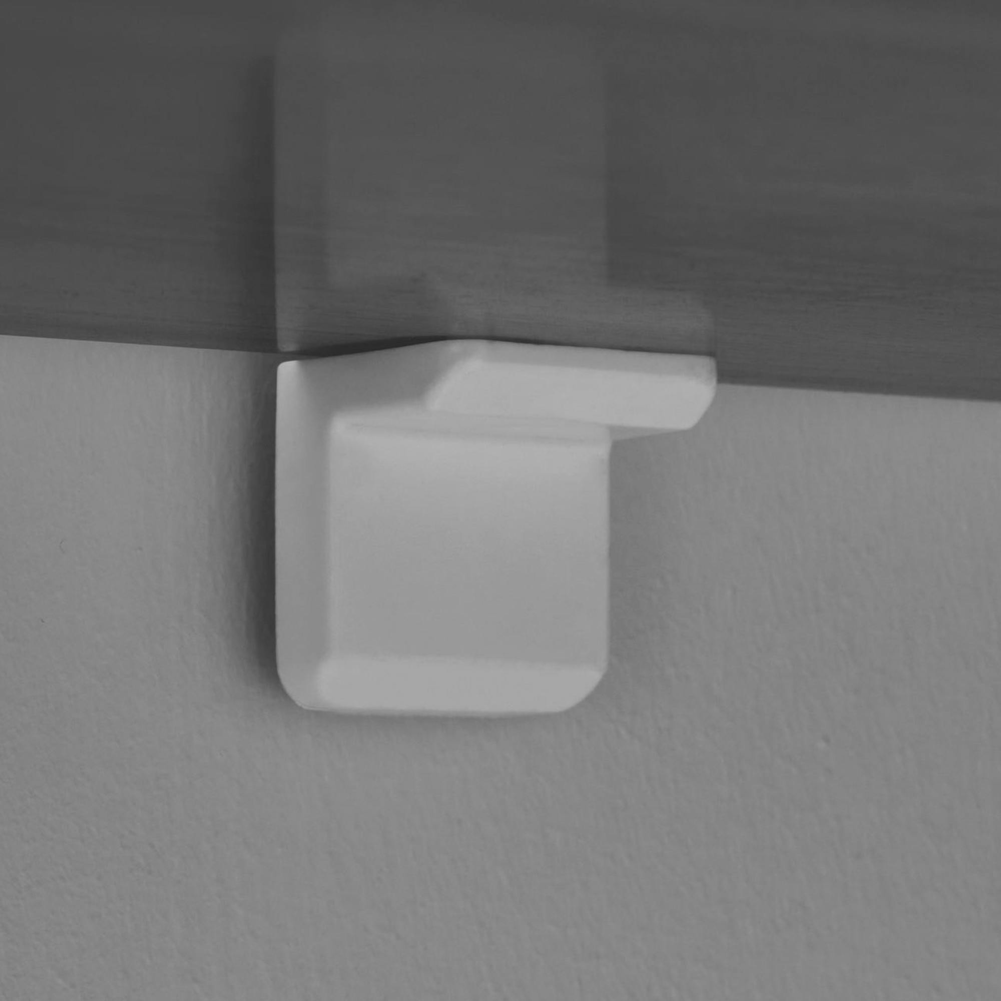 Console de salon ovale effet travertin - pieds en V MARFA - 7