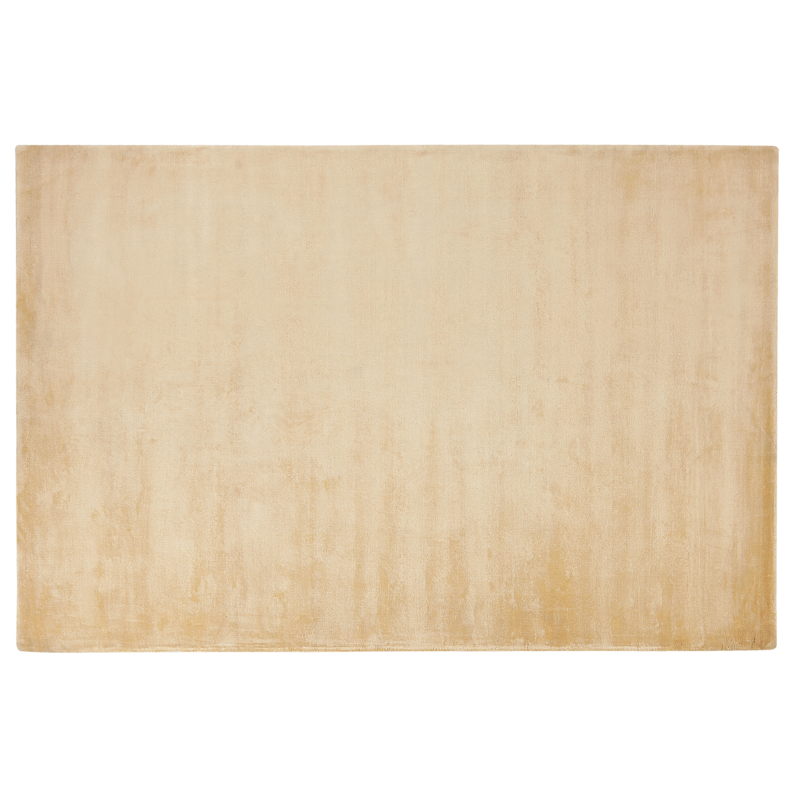 Beliani alfombra de viscosa beige arena 140 x 200 cm gesi ii