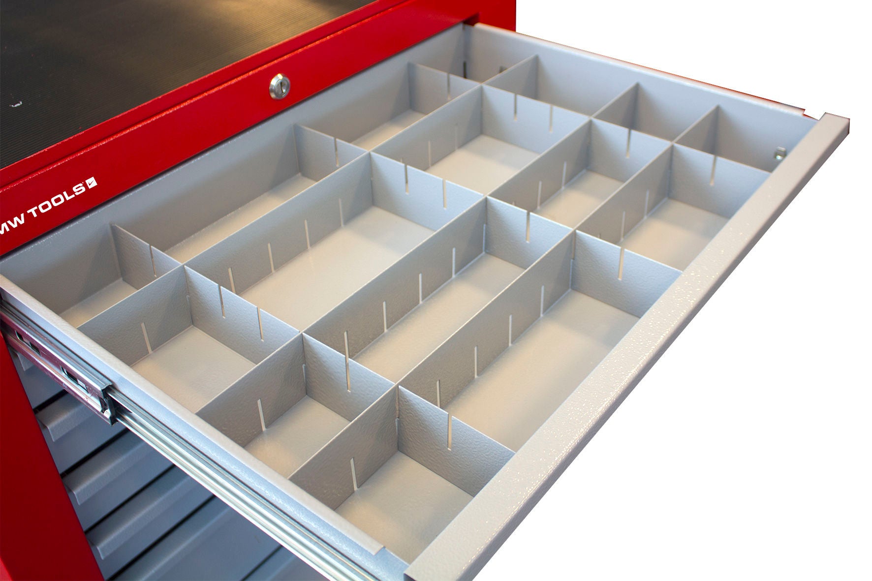 Set de séparateurs de tiroirs gris pour servantes d'atelier MW Tools