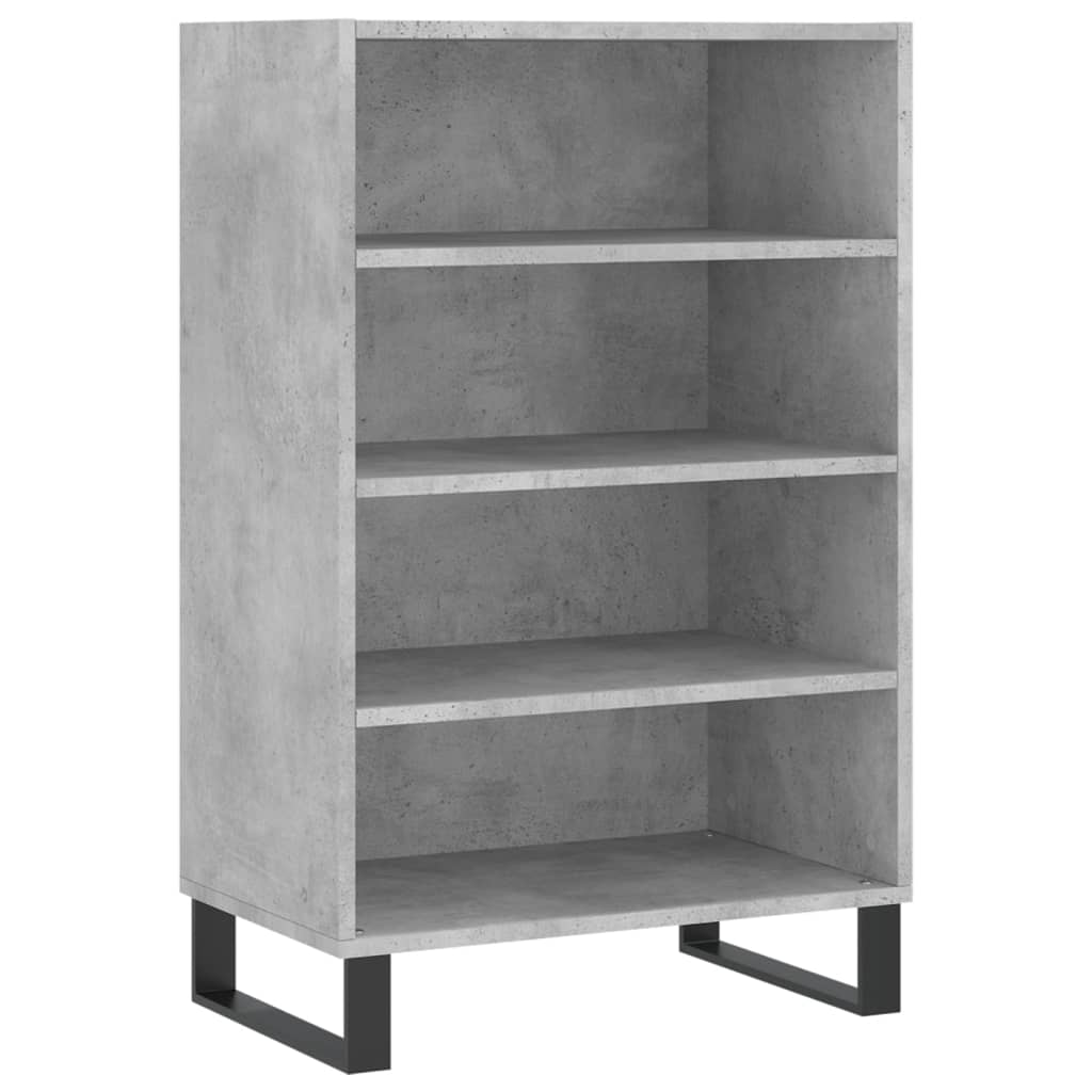 Credenza alta 57x35x90 cm in multistrato grigio cemento - 2