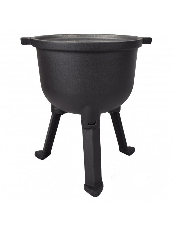 Chaudron en fonte avec couvercle, faitout, camping, jardin, barbecue 10L - 2