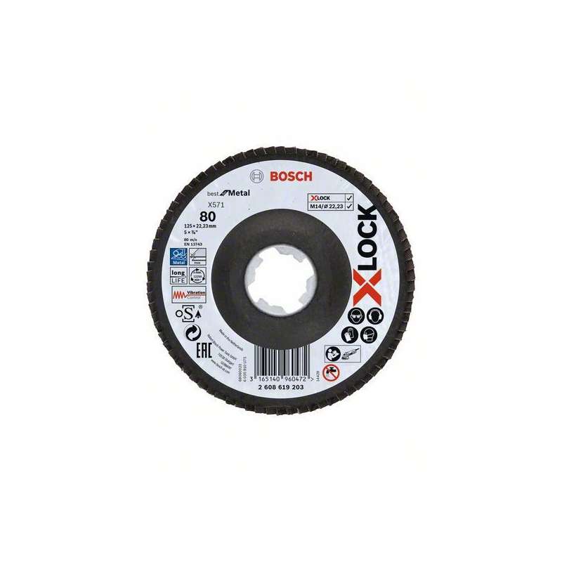 Tarcza listkowa Bosch PRO X571 X-Lock 125 mm G60 - 2608619202 - 3