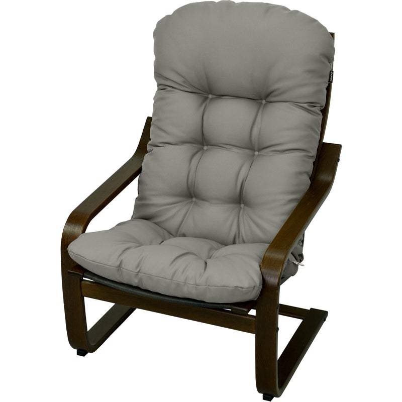 Poduszka na fotel drewniany Poang AMPO szary gładki 1 szt.