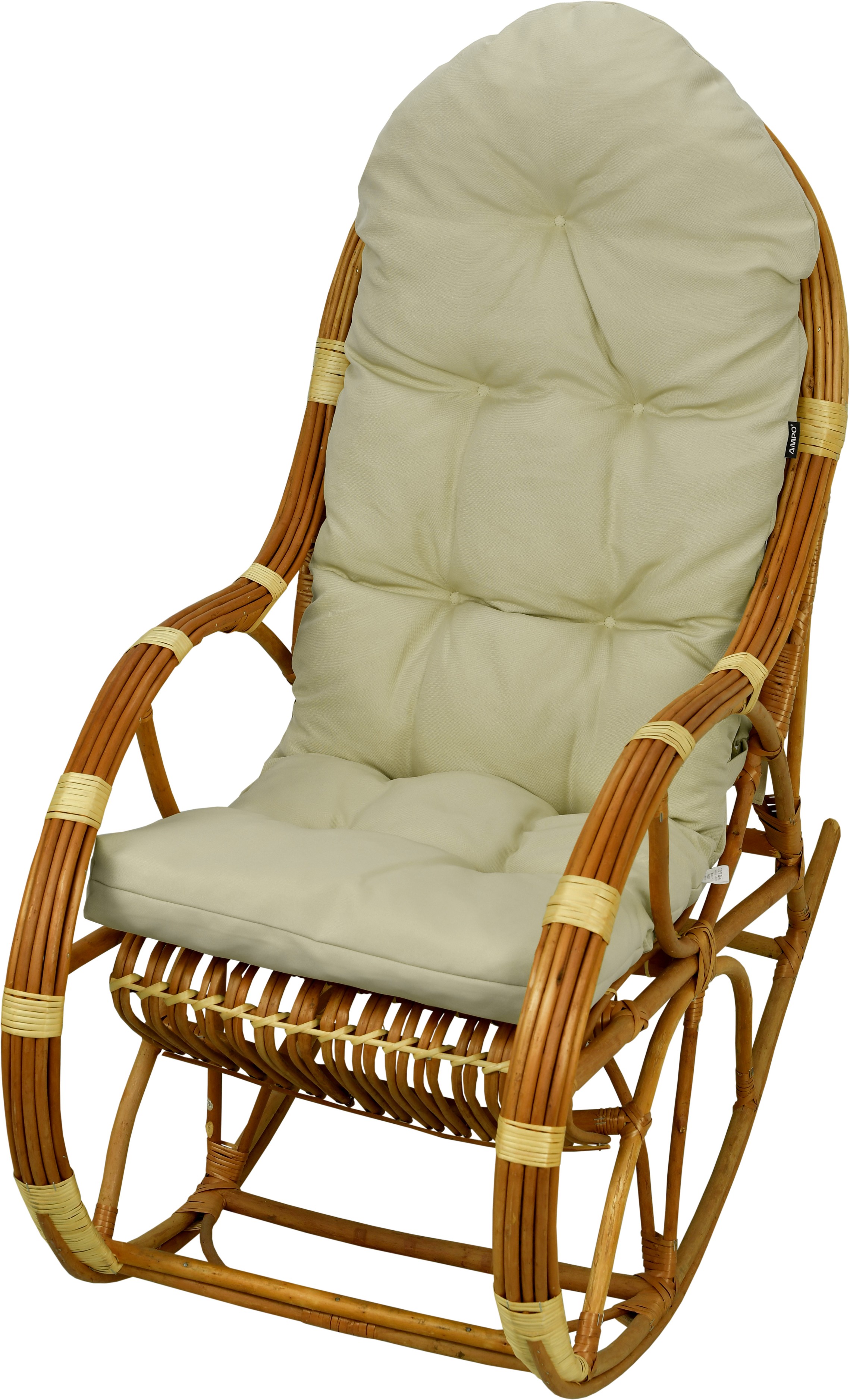 Poduszka na fotel bujany rattanowy AMPO beżowy 1 szt.