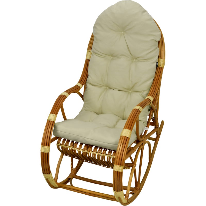 Poduszka na fotel bujany rattanowy AMPO beżowy 1 szt.