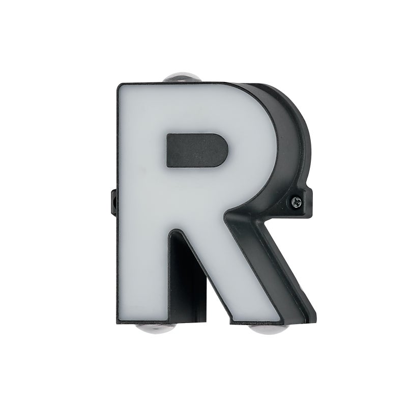 Litera R, Litera R, 220V Aluminiowa lampa ścienna z napisem 13 * 5,5 cm