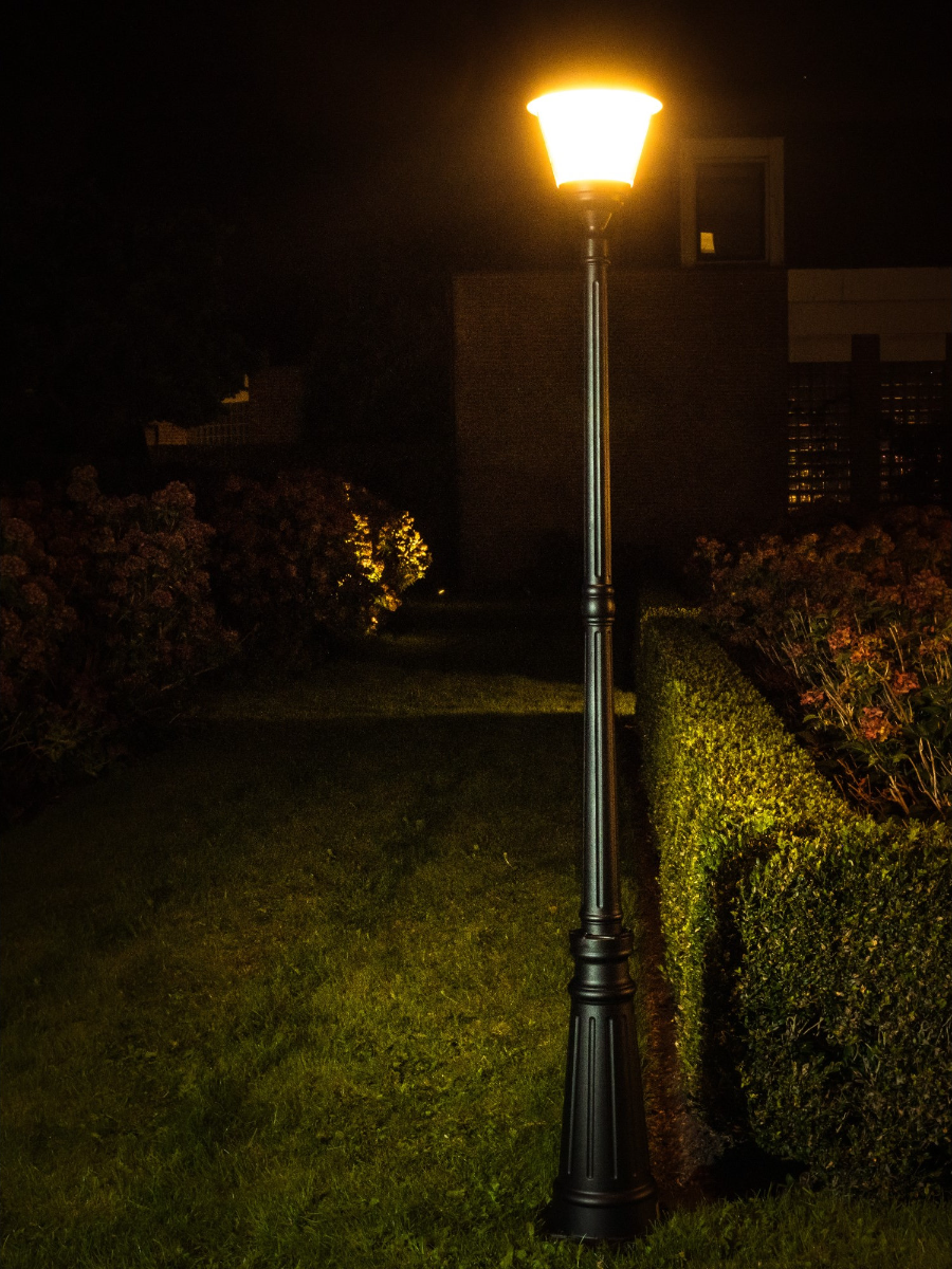 Réverbère solaire Iplux® Oslo 160cm- Haute qualité - Durée de combustion 15 heures - 7