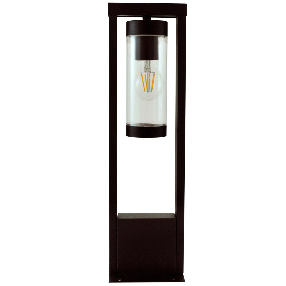 Lampa ogrodowa stojąca Spectra czarny mat 1xE27x10W IP44 wym: 50 x 14,2 x 14,2 cm aluminium Polux