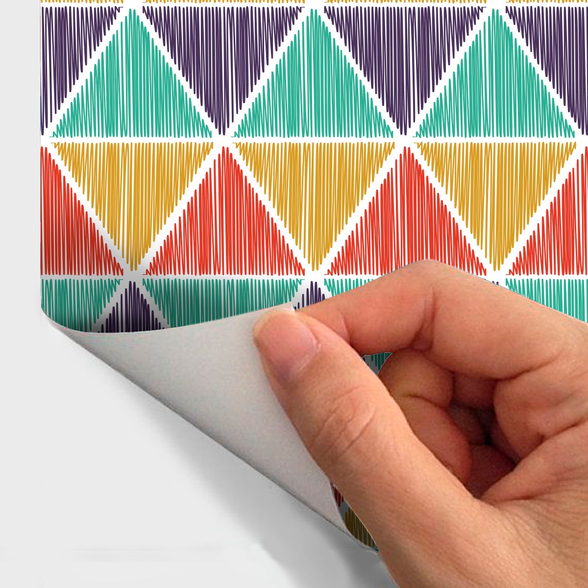 Adesivo arazzo scandinavo inger - Sticker adesivo - adesivi murali - 40x40cm - 4