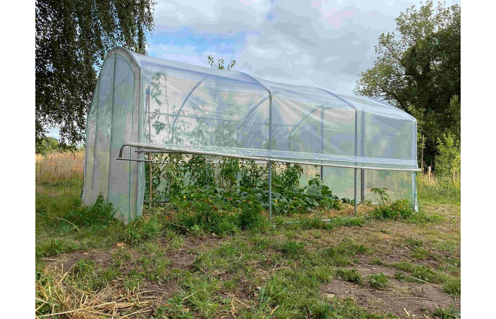 Serre tunnel de jardin 4 Saisons - 13,5m² - 3 x 4,5 m - pieds droits - aérations latérales - LES SERRES TONNEAU - 6