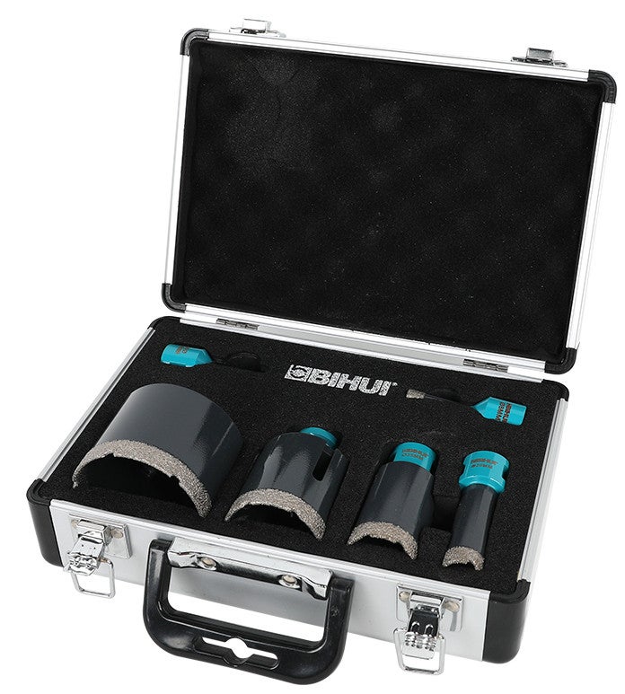 Coffret de trépans diamantés maxi (M14), diamètres 6, 8, 20, 35, 50, 70 - 3