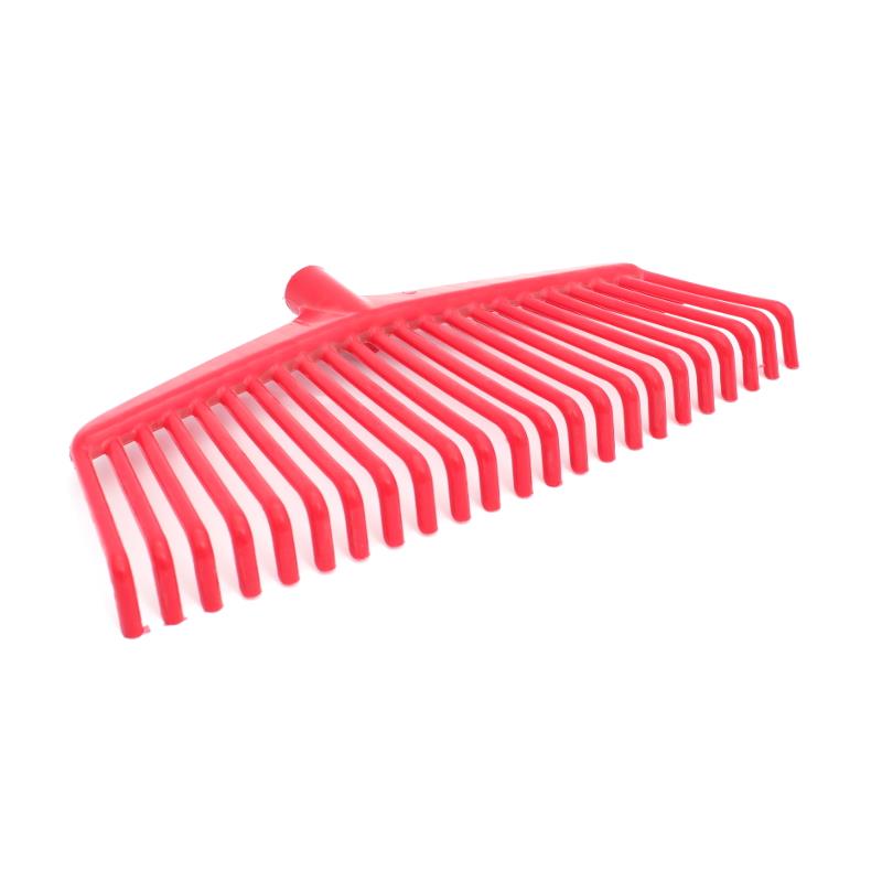 Râteau à Feuilles - Largeur 42 Cm - Manche Réglable 145 Cm - 23 Dents Plastique - Pour Pelouse, Jardin, Aiguilles De Pin