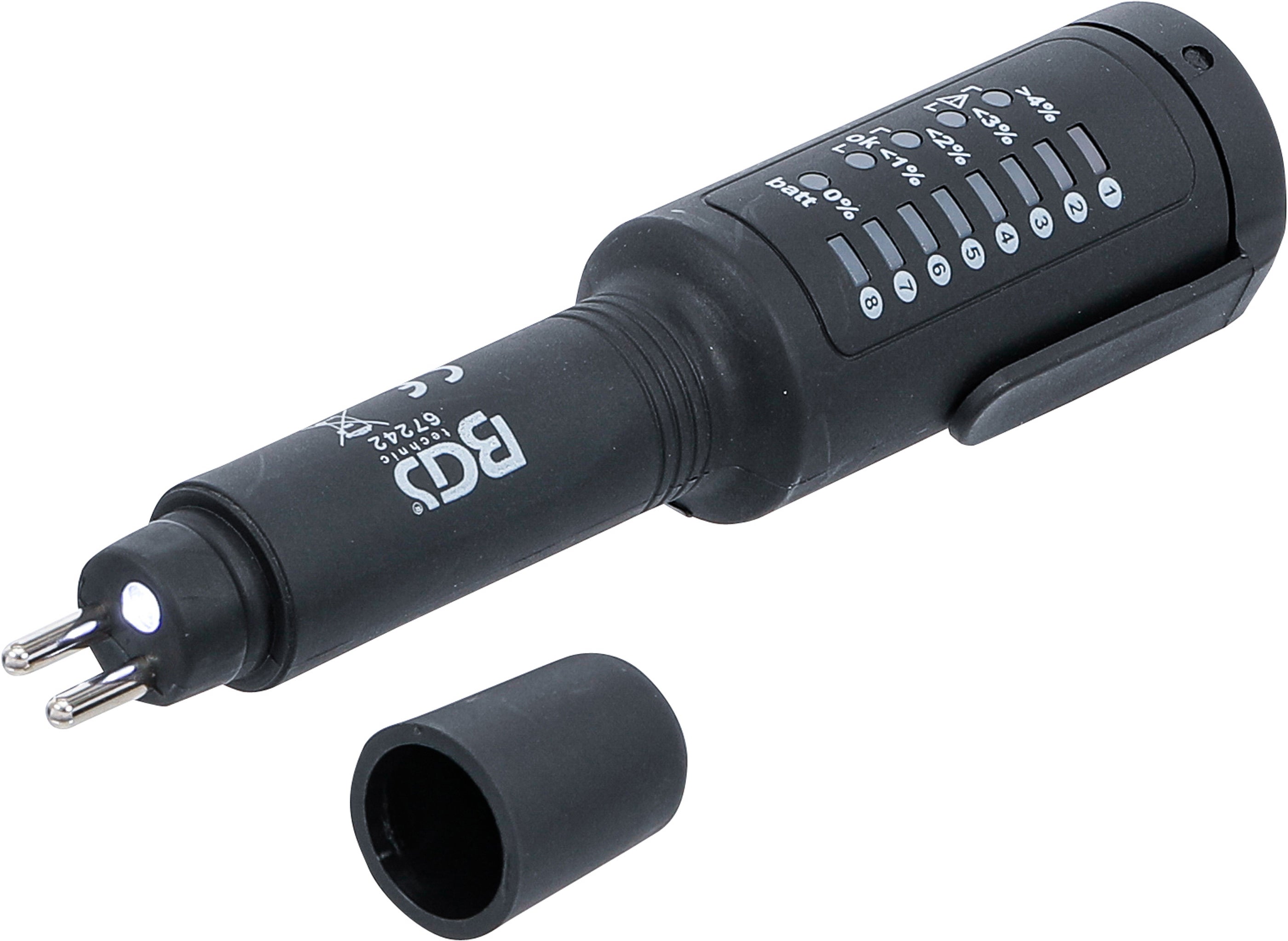 Tester płynu hamulcowego BGS kompaktowy z 6 diodami LED odporny