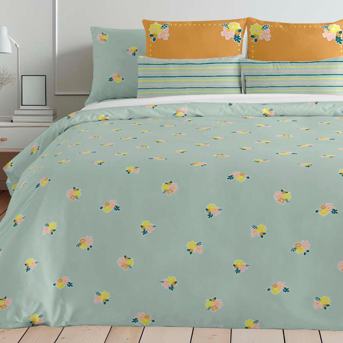 Capa de edredão em algodão com botões Pretoria - 200x200 cm - 2
